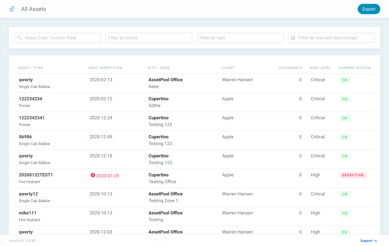 Assetpool Assets