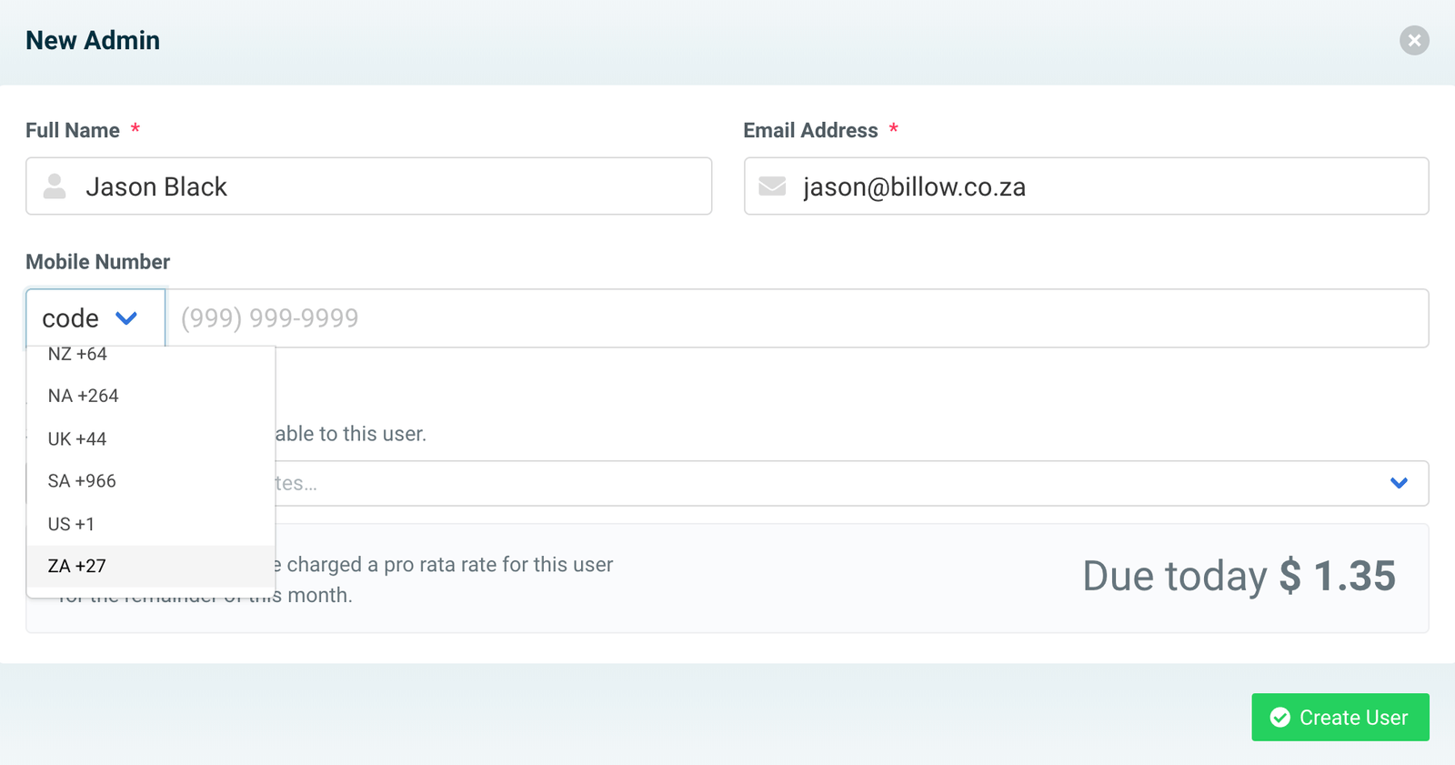 assetpool admin area code