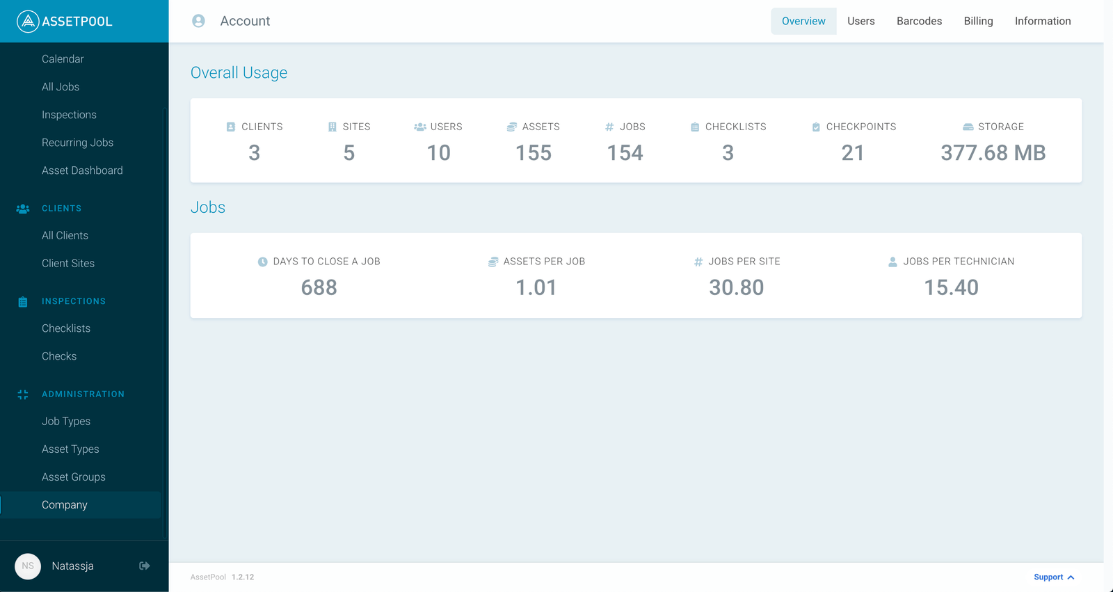 assetpool technician user